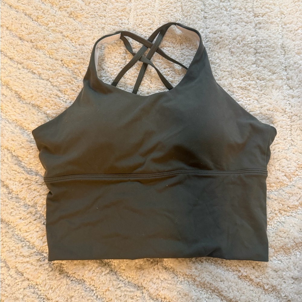 NVTGN Army Green Workout Top